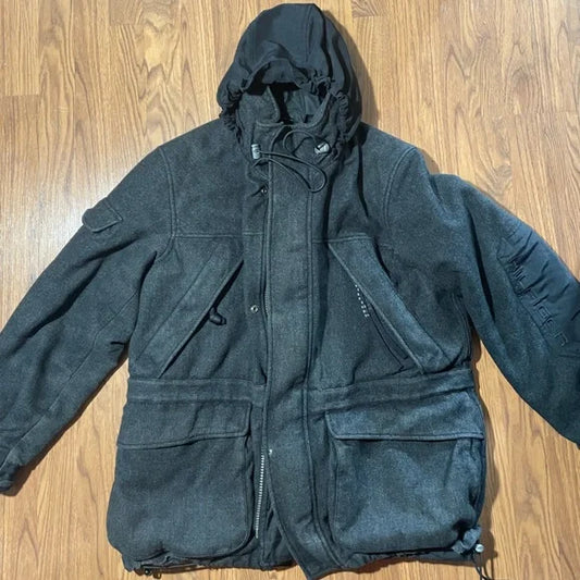 Tommy Hilfiger Winter Jacket Black and Gray